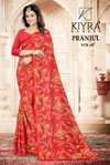 Pranjul Vol 2 By Kiyra Georgette Printed Daily Wear Saree Suppliers In India
